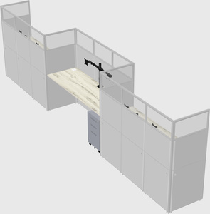 Rectangular cubicles