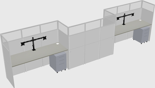 Rectangular cubicles