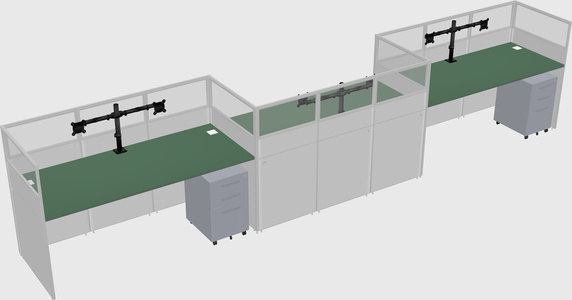 Rectangular cubicles