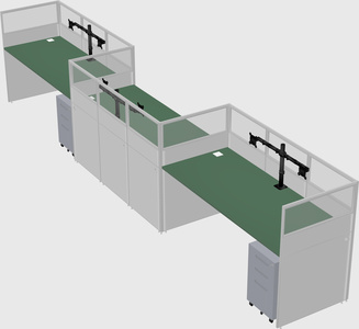 Rectangular cubicles