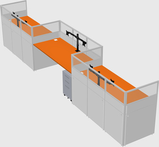 Rectangular cubicles
