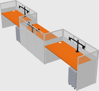 Rectangular cubicles