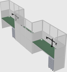 Rectangular cubicles