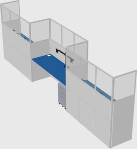 Rectangular cubicles