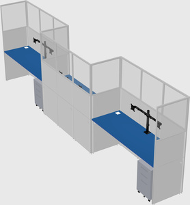 Rectangular cubicles