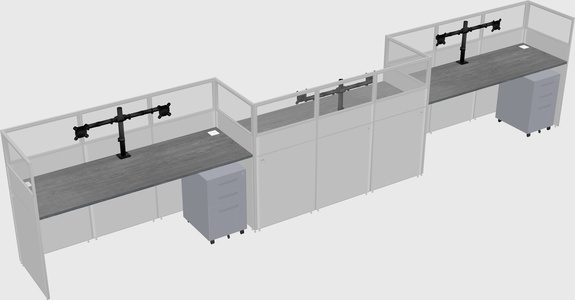 Rectangular cubicles