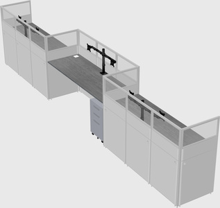 Rectangular cubicles