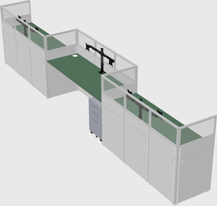 Rectangular cubicles