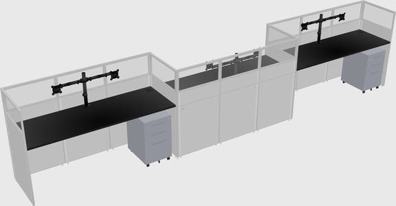 Rectangular cubicles