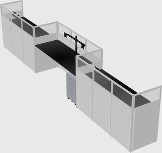 Rectangular cubicles