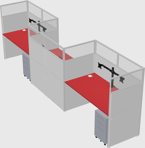 Rectangular cubicles
