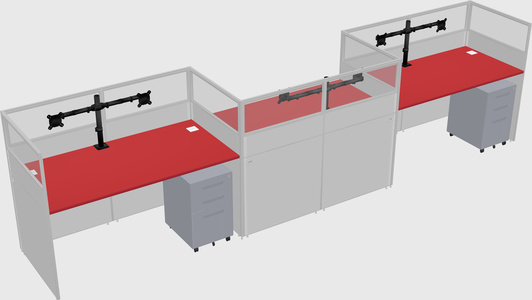 Rectangular cubicles