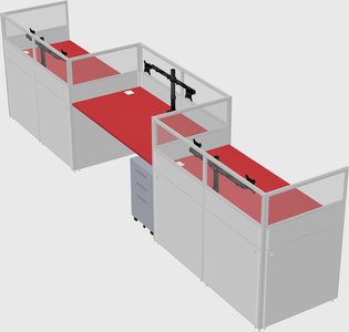 Rectangular cubicles