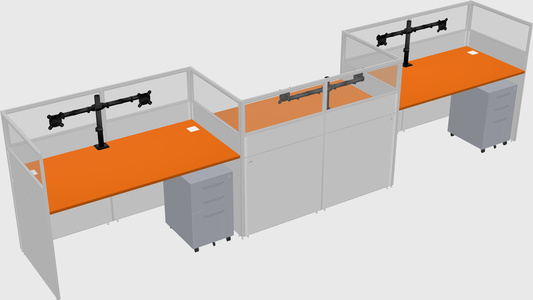 Rectangular cubicles