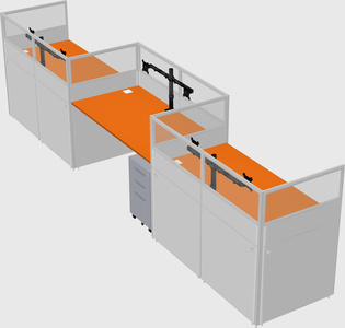Rectangular cubicles