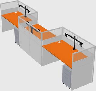 Rectangular cubicles