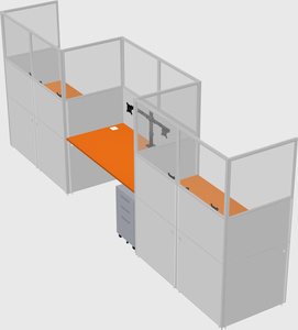 Rectangular cubicles