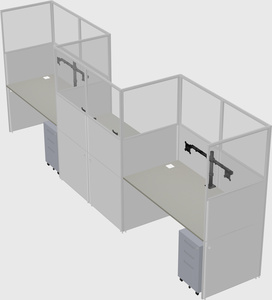 Rectangular cubicles
