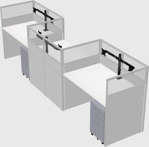 Rectangular cubicles