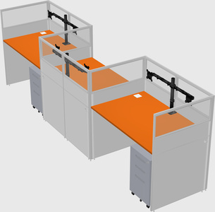 Rectangular cubicles