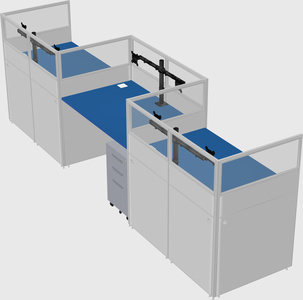 Rectangular cubicles