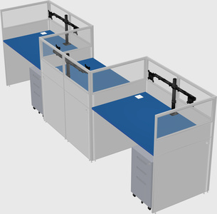 Rectangular cubicles