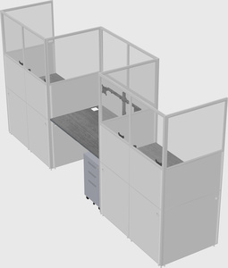 Rectangular cubicles