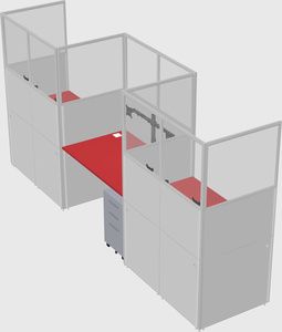 Rectangular cubicles