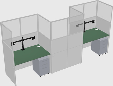 Rectangular cubicles