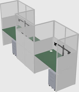 Rectangular cubicles