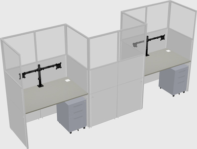 Rectangular cubicles