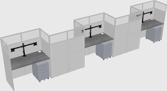 Rectangular cubicles