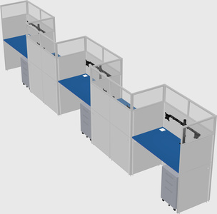 Rectangular cubicles