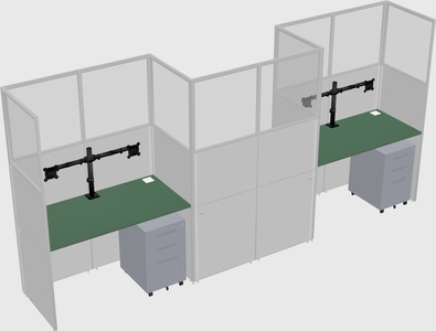 Rectangular cubicles