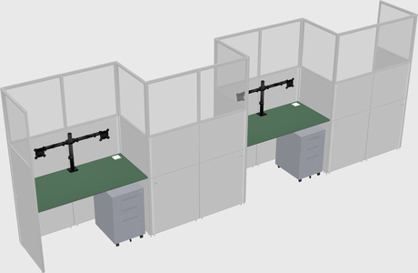 Rectangular cubicles
