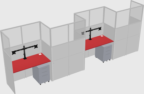 Rectangular cubicles