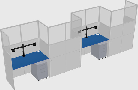 Rectangular cubicles