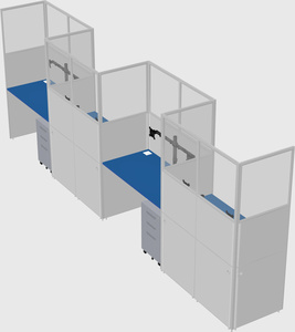 Rectangular cubicles
