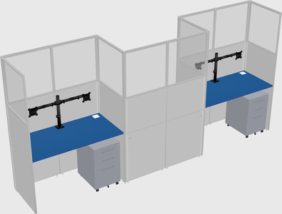 Rectangular cubicles
