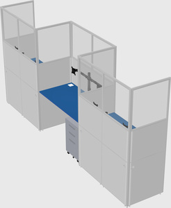 Rectangular cubicles