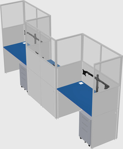 Rectangular cubicles
