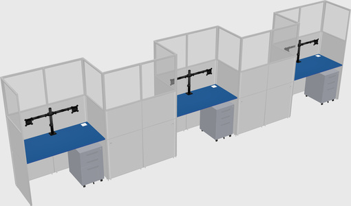 Rectangular cubicles