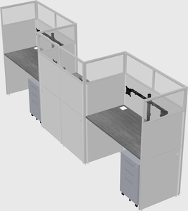 Rectangular cubicles