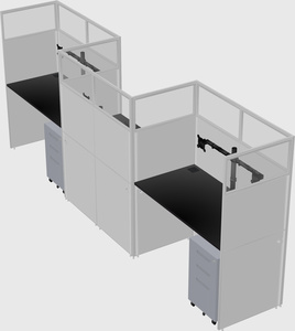 Rectangular cubicles