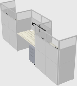 Rectangular cubicles