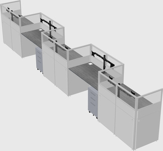 Rectangular cubicles