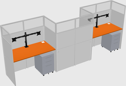 Rectangular cubicles