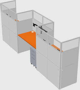 Rectangular cubicles