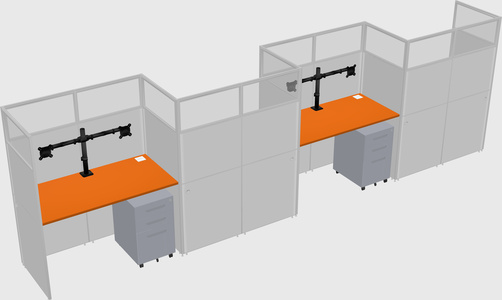 Rectangular cubicles