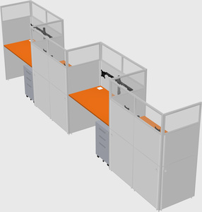 Rectangular cubicles